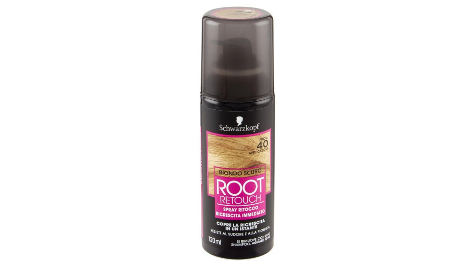 Schwarzkopf Root Retouch Spray Ritocco Ricrescita Immediato Biondo Scuro 120 Ml