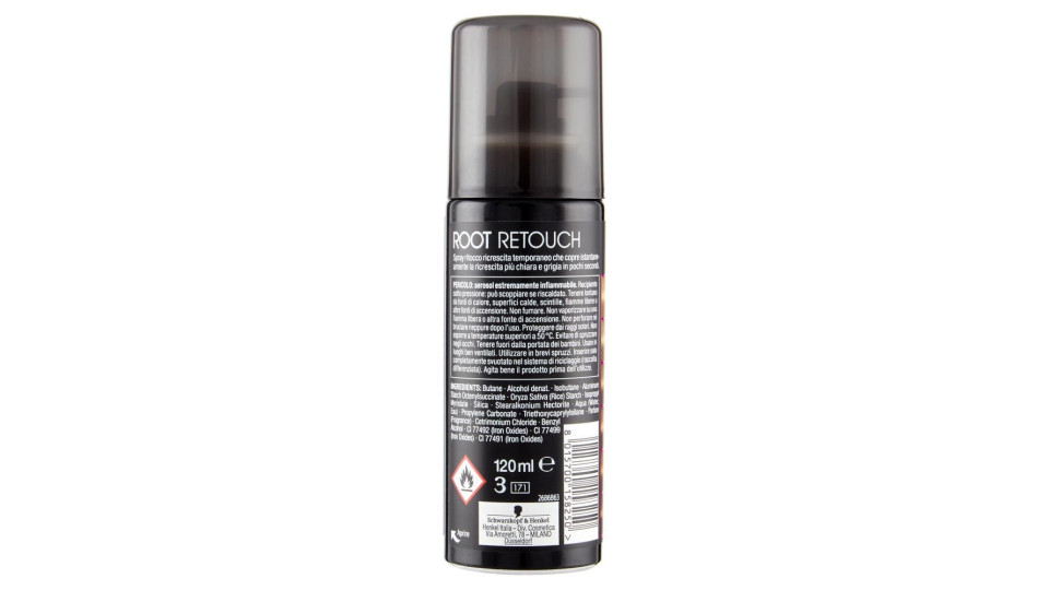 Schwarzkopf Root Retouch Spray Ritocco Ricrescita Immediato Biondo Scuro 120 Ml