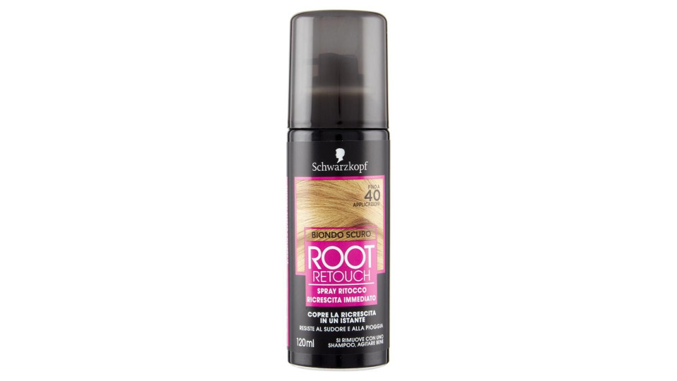 Schwarzkopf Root Retouch Spray Ritocco Ricrescita Immediato Biondo Scuro 120 Ml