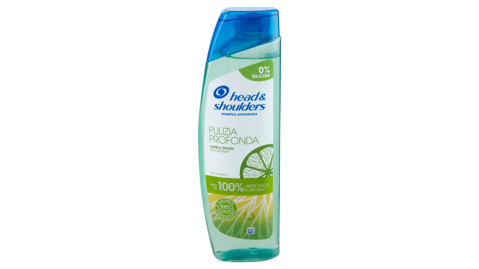 Head & Shoulders Shampoo Antiforfora Pulizia Profonda Capelli Grassi 250 Ml