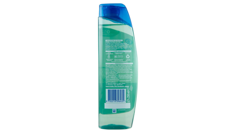 Head & Shoulders Shampoo Antiforfora Pulizia Profonda Capelli Grassi 250 Ml