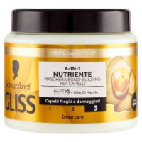 Gliss 4-in-1 Nutriente Maschera Bond-building Per Capelli 400 Ml