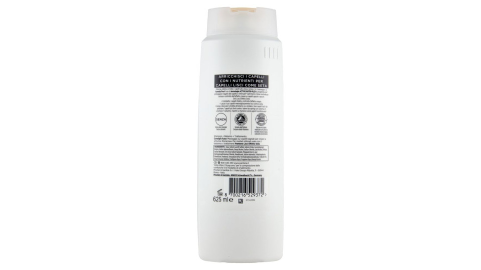Pantene Pro-v Lisci Effetto Seta 3 In 1 Shampoo + Balsamo + Trattamento Active Nutri-plex 625 Ml