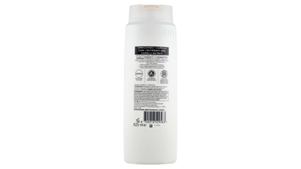 Pantene Pro-v Linea Classica 3 In 1 Shampoo + Balsamo + Trattamento Active Nutri-plex 625 Ml