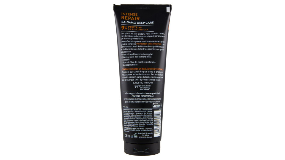 Syoss By Palette Intense Repair Balsamo Deep Care 250 Ml