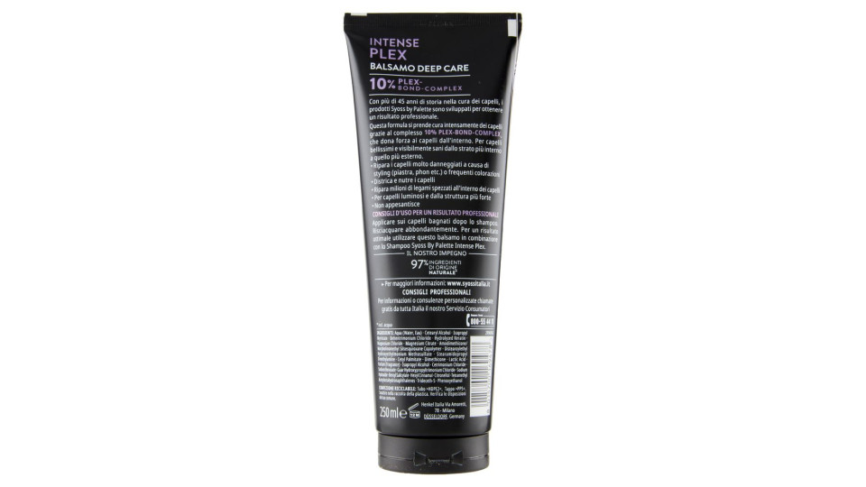 Syoss By Palette Intense Plex Balsamo Deep Care 250 Ml