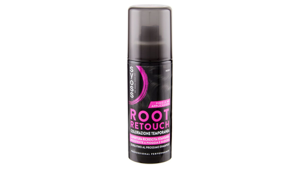 Syoss Root Retouch Colorazione Temporanea Nero 120 Ml