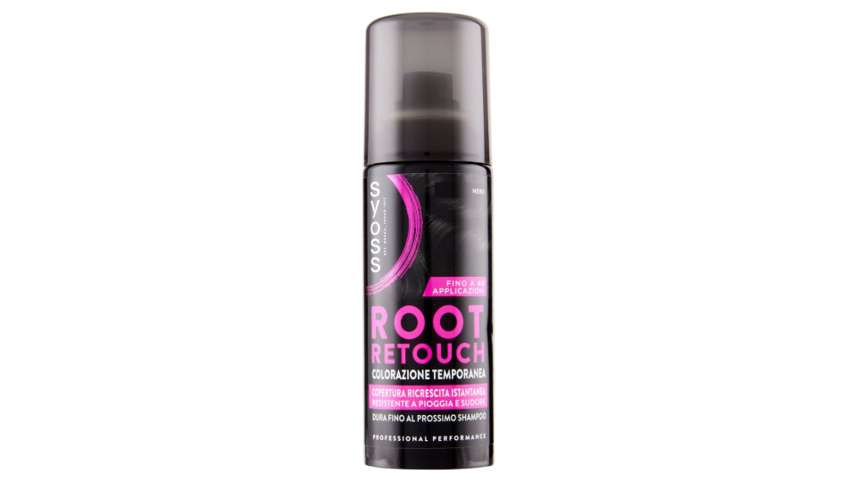 Syoss Root Retouch Colorazione Temporanea Nero 120 Ml