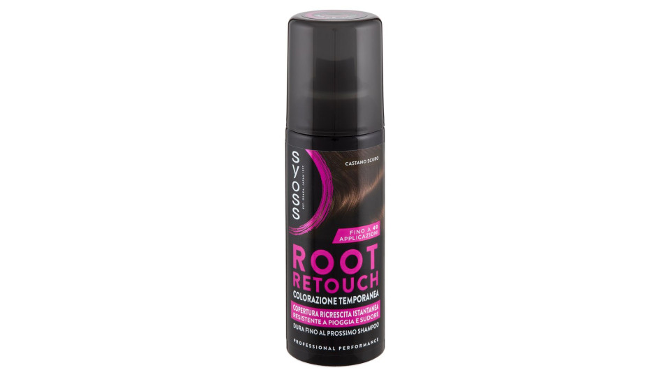 Syoss Root Retouch Colorazione Temporanea Castano Scuro 120 Ml