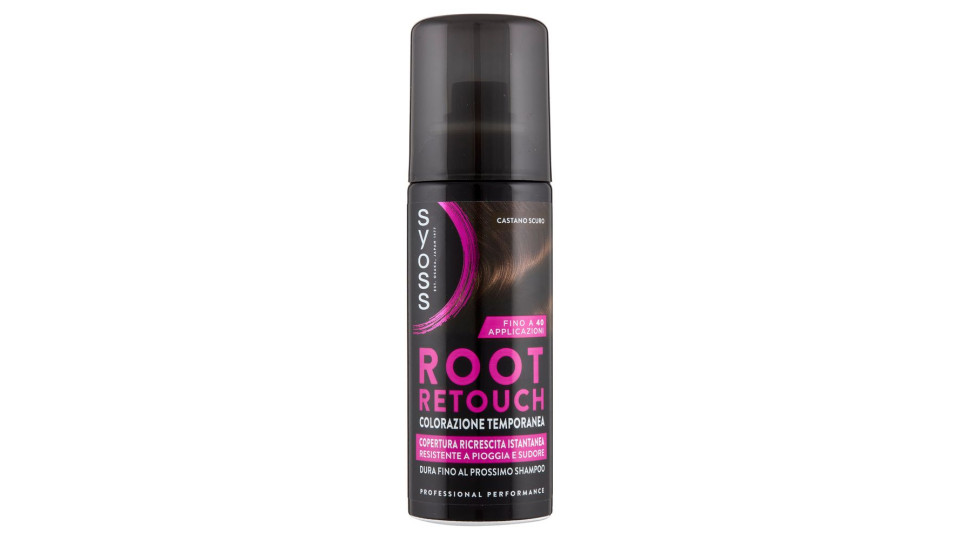 Syoss Root Retouch Colorazione Temporanea Castano Scuro 120 Ml