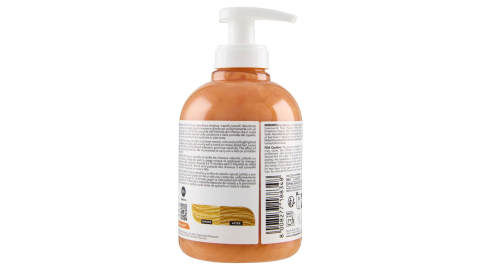 Alama Professional S.o.s. Color & Go Maschera Nutriente E Colorante Dorato 300 Ml
