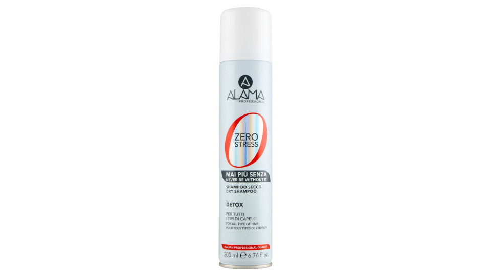 Alama Professional Zero Stress Mai Più Senza Shampoo Secco Detox 200 Ml
