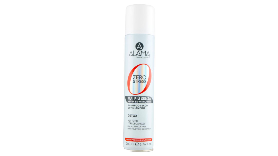 Alama Professional Zero Stress Mai Più Senza Shampoo Secco Detox 200 Ml