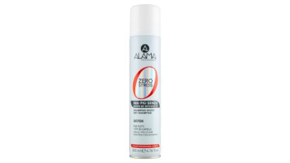 Alama Professional Zero Stress Mai Più Senza Shampoo Secco Detox 200 Ml