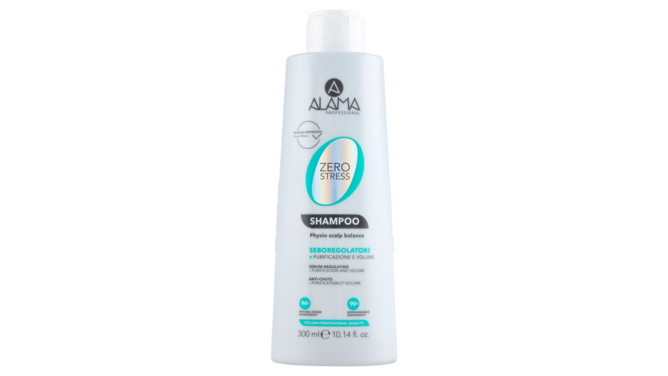 Alama Professional Zero Stress Shampoo Seboregolatore 300 Ml