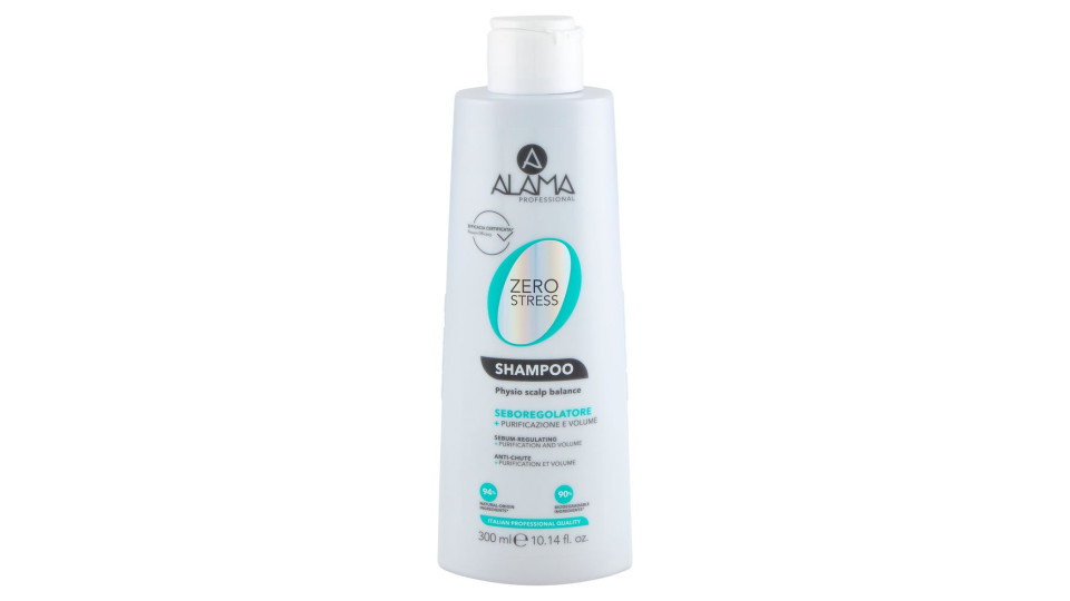 Alama Professional Zero Stress Shampoo Seboregolatore 300 Ml