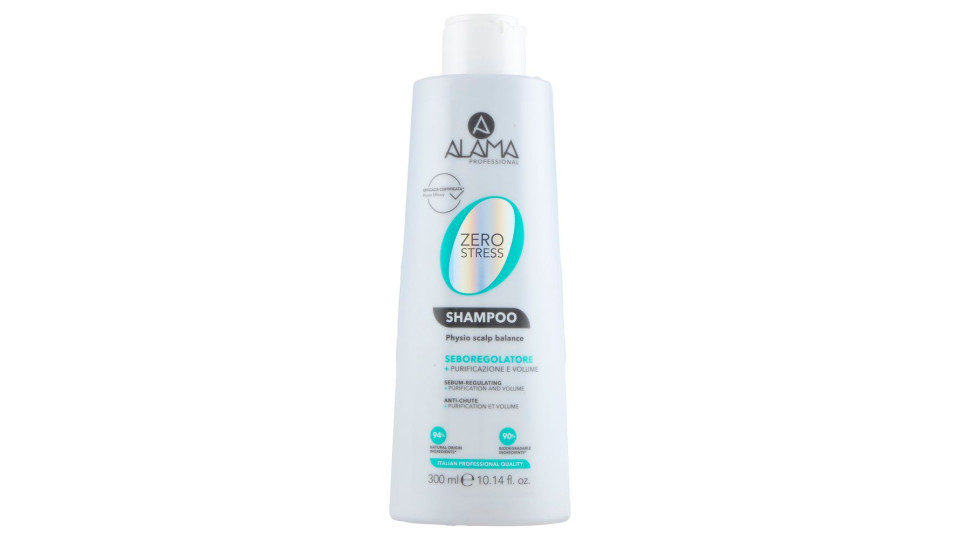 Alama Professional Zero Stress Shampoo Seboregolatore 300 Ml