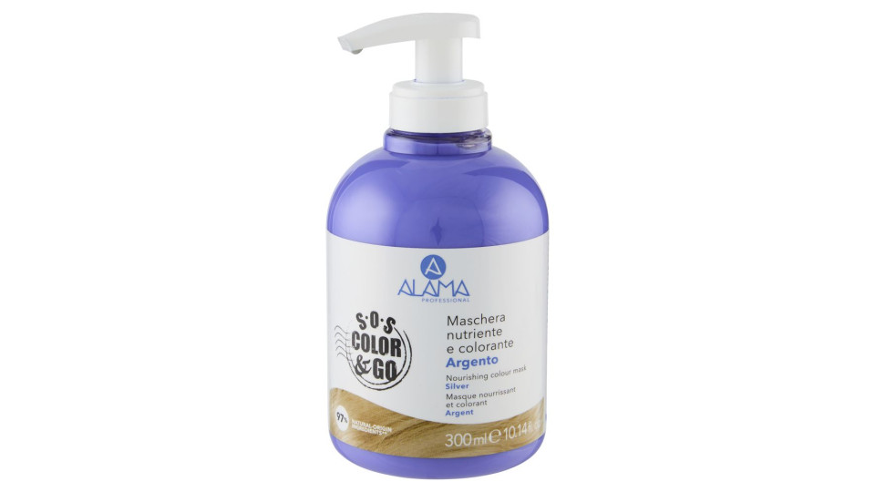Alama Professional S.o.s. Color & Go Maschera Nutriente E Colorante Argento 300 Ml