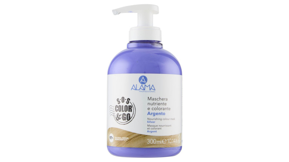 Alama Professional S.o.s. Color & Go Maschera Nutriente E Colorante Argento 300 Ml