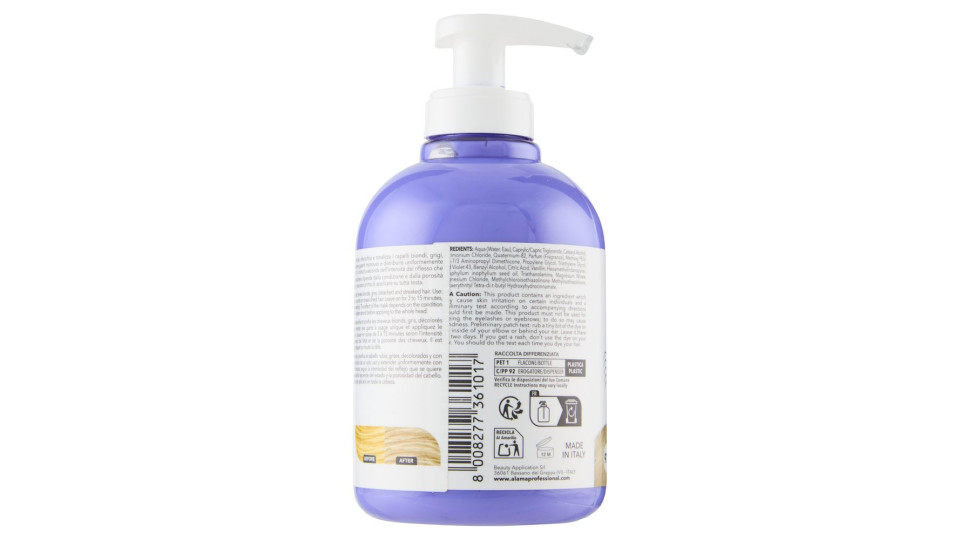 Alama Professional S.o.s. Color & Go Maschera Nutriente E Colorante Argento 300 Ml