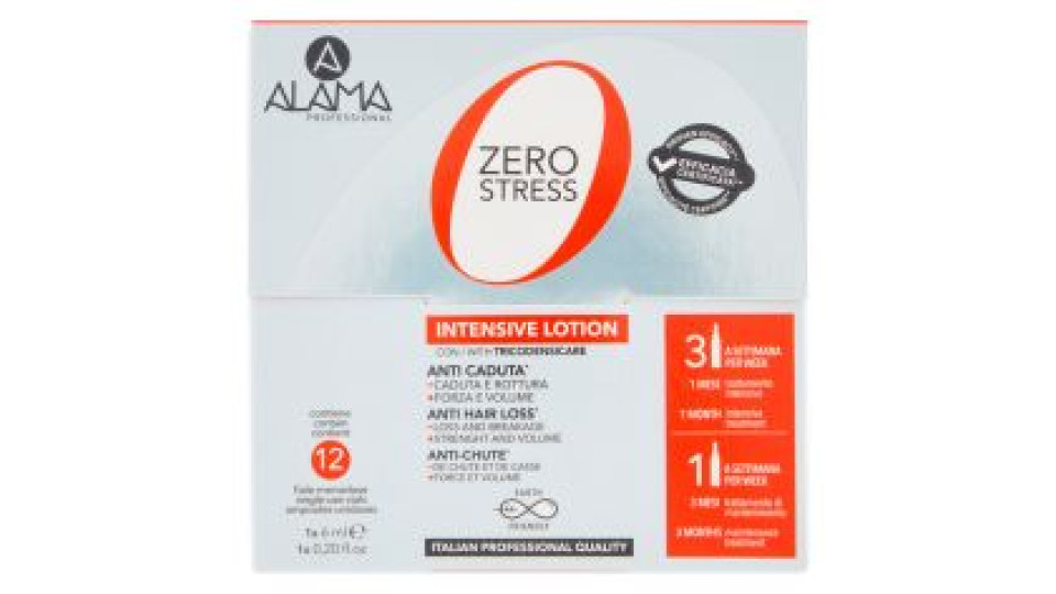 Alama Professional Zero Stress Intensive Lotion Con Tricodensicare Anti Caduta* 12 X 6 Ml