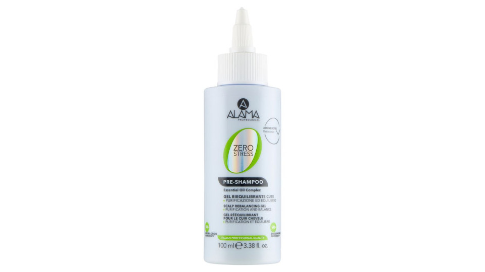Alama Professional Zero Stress Pre-shampoo Gel Riequilibrante Cute 100 Ml