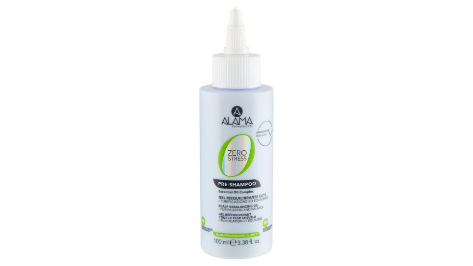 Alama Professional Zero Stress Pre-shampoo Gel Riequilibrante Cute 100 Ml