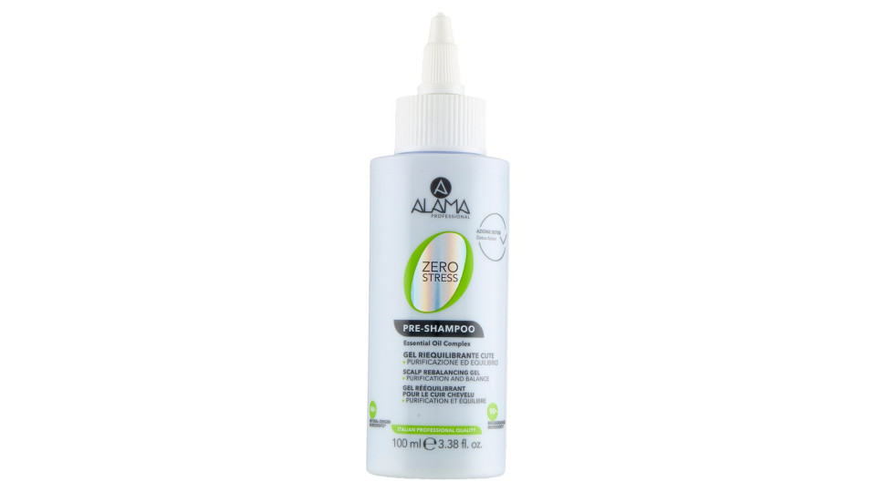 Alama Professional Zero Stress Pre-shampoo Gel Riequilibrante Cute 100 Ml