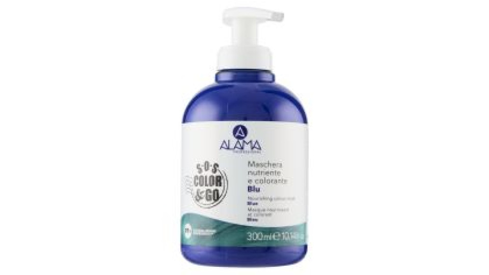 Alama Professional S.o.s. Color & Go Maschera Nutriente E Colorante Blu 300 Ml