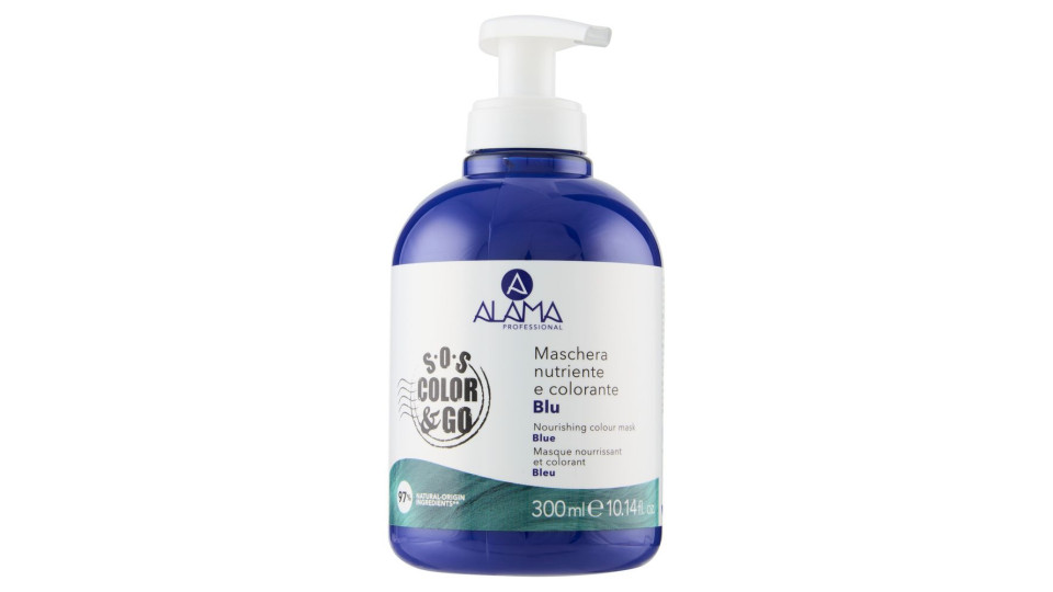 Alama Professional S.o.s. Color & Go Maschera Nutriente E Colorante Blu 300 Ml