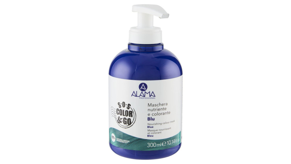 Alama Professional S.o.s. Color & Go Maschera Nutriente E Colorante Blu 300 Ml