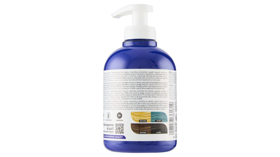 Alama Professional S.o.s. Color & Go Maschera Nutriente E Colorante Blu 300 Ml