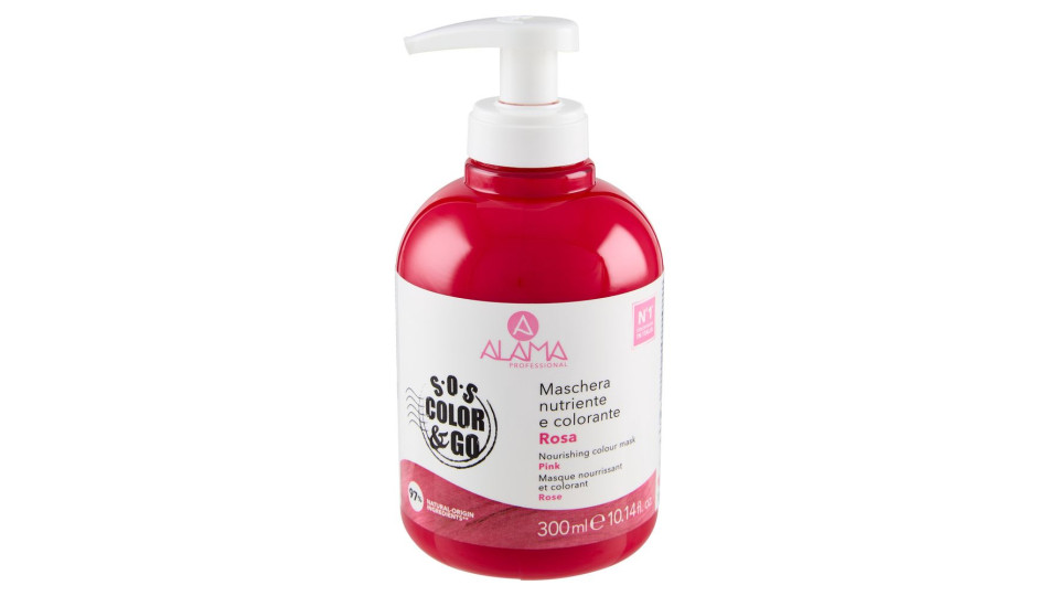 Alama Professional S.o.s. Color & Go Maschera Nutriente E Colorante Rosa 300 Ml