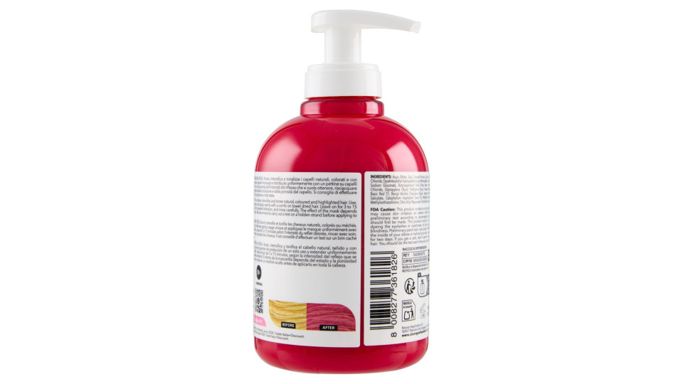 Alama Professional S.o.s. Color & Go Maschera Nutriente E Colorante Rosa 300 Ml