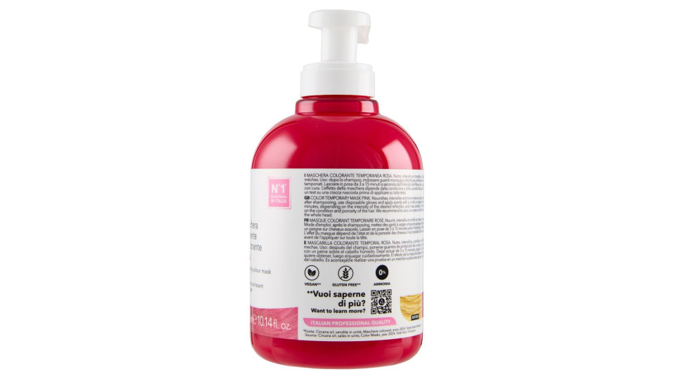 Alama Professional S.o.s. Color & Go Maschera Nutriente E Colorante Rosa 300 Ml