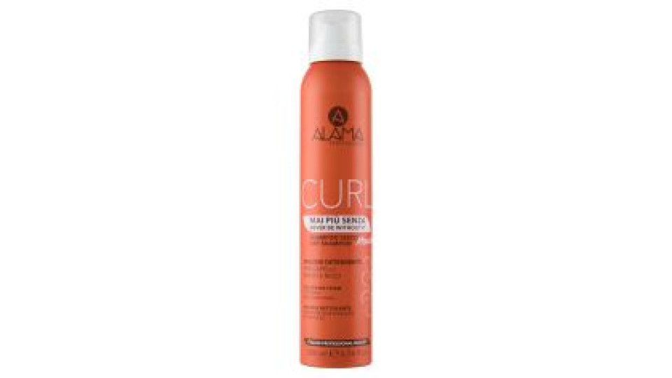 Alama Professional Curl Mai Più Senza Shampoo Secco Mousse Detergente 200 Ml