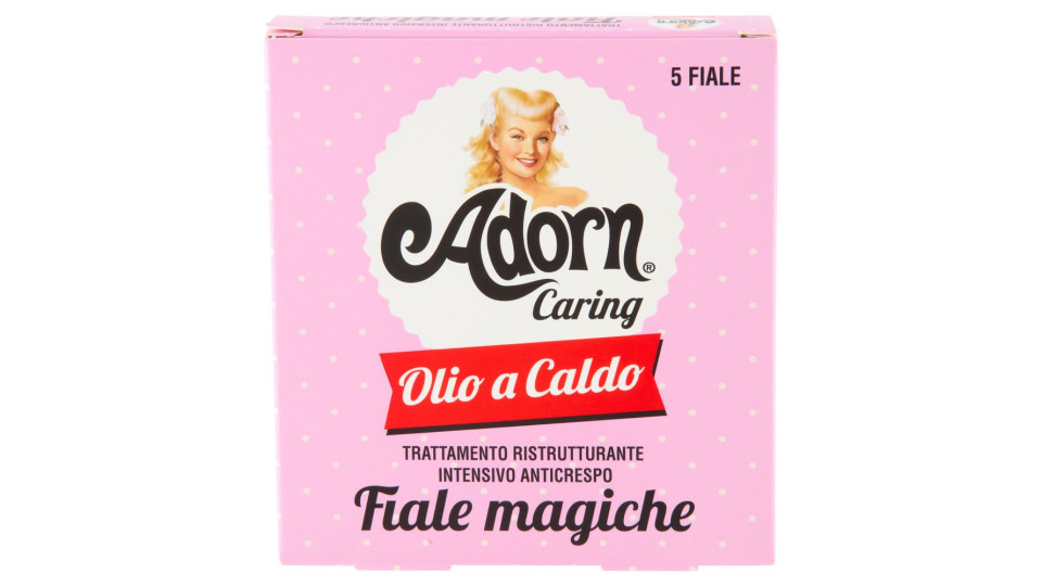 Adorn Caring Olio A Caldo Trattamento Ristrutturante Intensivo Anticrespo Fiale Magiche 5 X 20 Ml