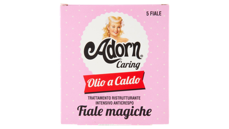 Adorn Caring Olio A Caldo Trattamento Ristrutturante Intensivo Anticrespo Fiale Magiche 5 X 20 Ml