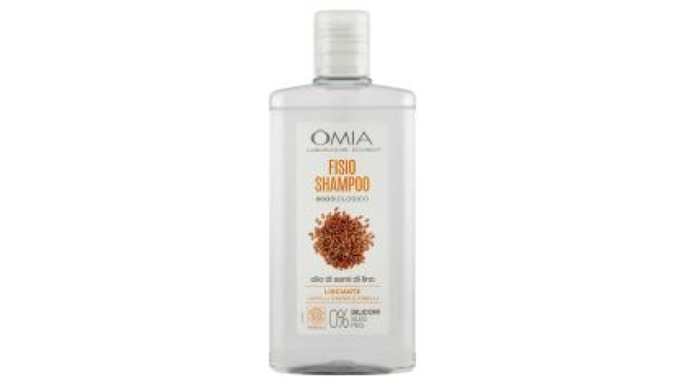 Omia Laboratori Ecobio Fisio Shampoo Ecobiologico Olio Di Semi Di Lino Lisciante 200 Ml