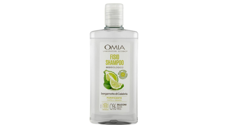 Omia Laboratori Ecobio Fisio Shampoo Ecobiologico Bergamotto Di Calabria Purificante 200 Ml