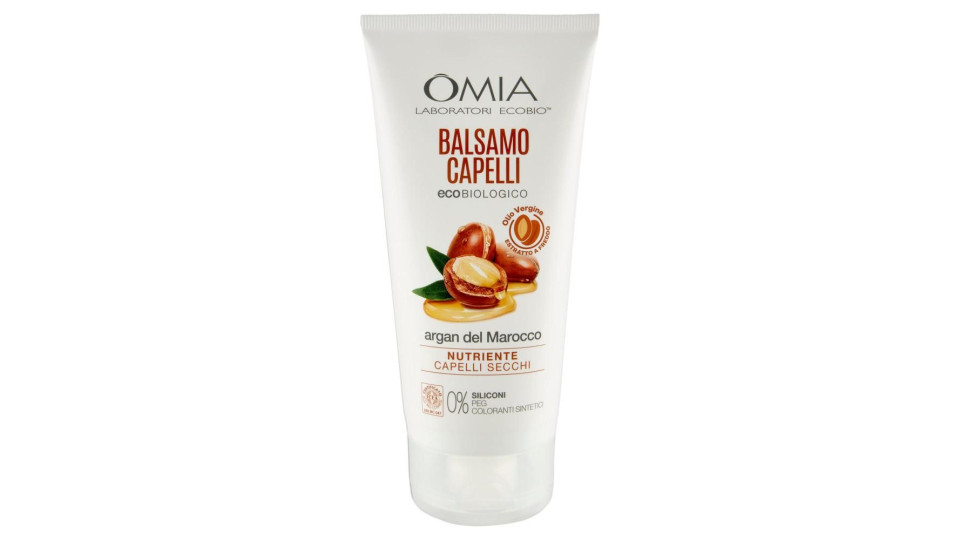 Omia Laboratori Ecobio Balsamo Capelli Ecobiologico Argan Del Marocco Nutriente 180 Ml