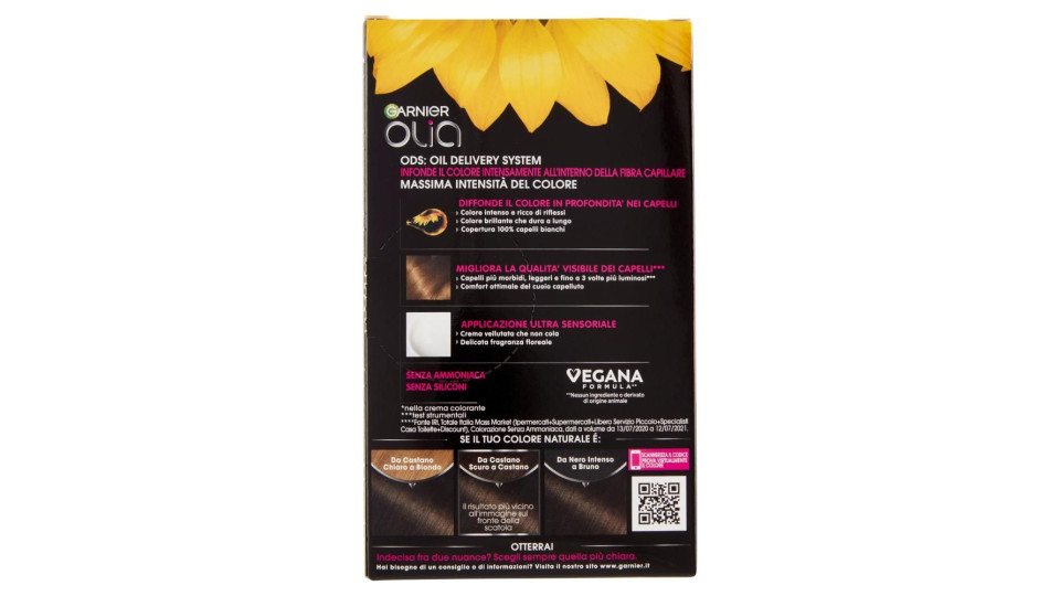 Garnier Olia Tinta Capelli, Senza Ammoniaca, Dark Brown 40