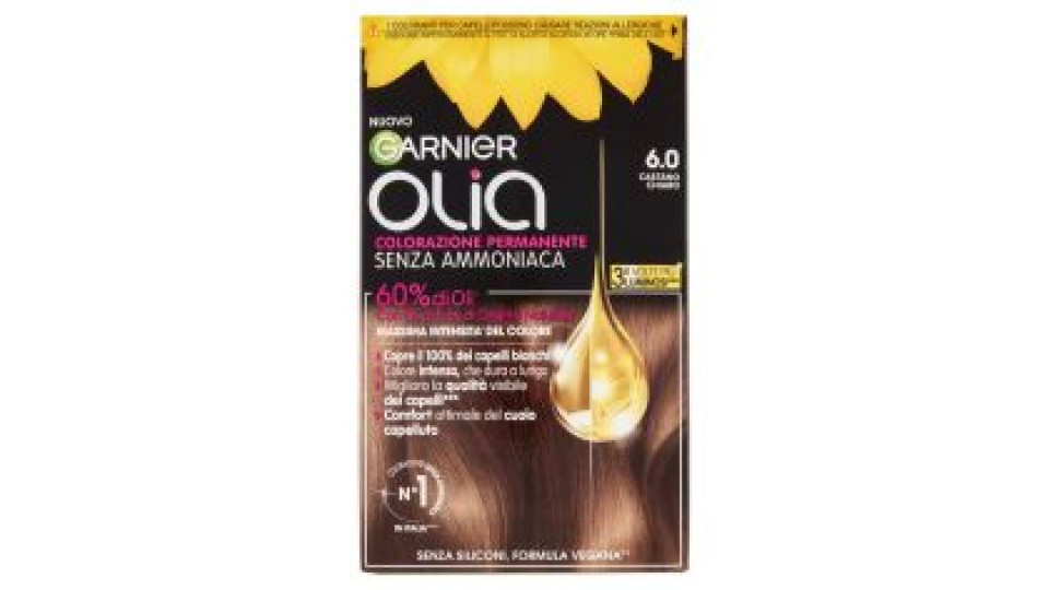 Garnier Olia Tinta Capelli, Senza Ammoniaca, Light Brown 60