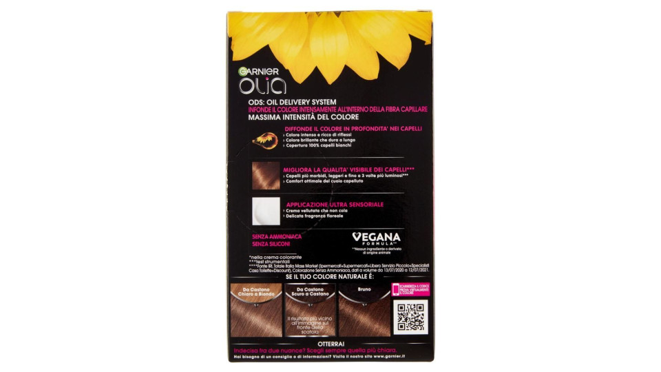 Garnier Olia Tinta Capelli, Senza Ammoniaca, Light Brown 60