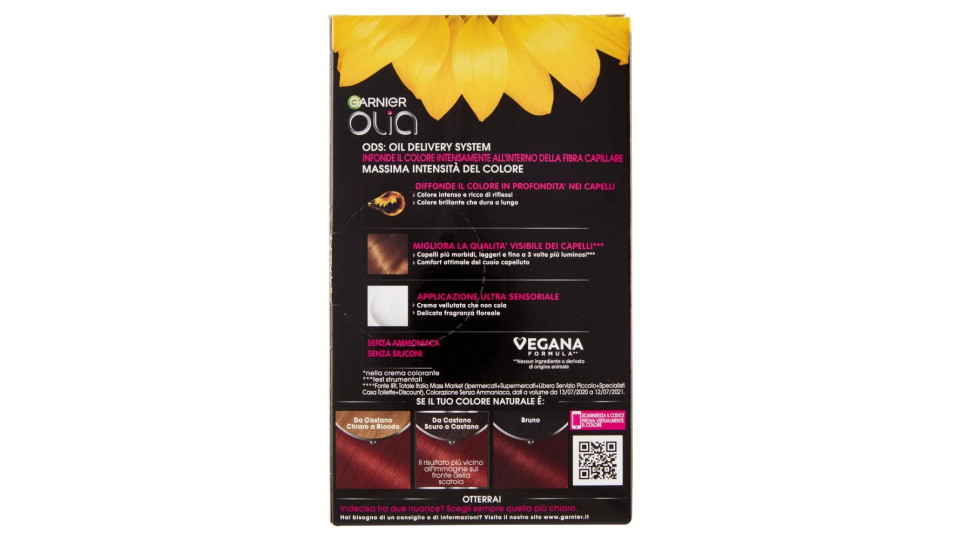 Garnier Olia Tinta Capelli, Senza Ammoniaca, Intense Red 660