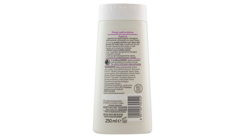Shampoo Addolcente Idratante 250 Ml
