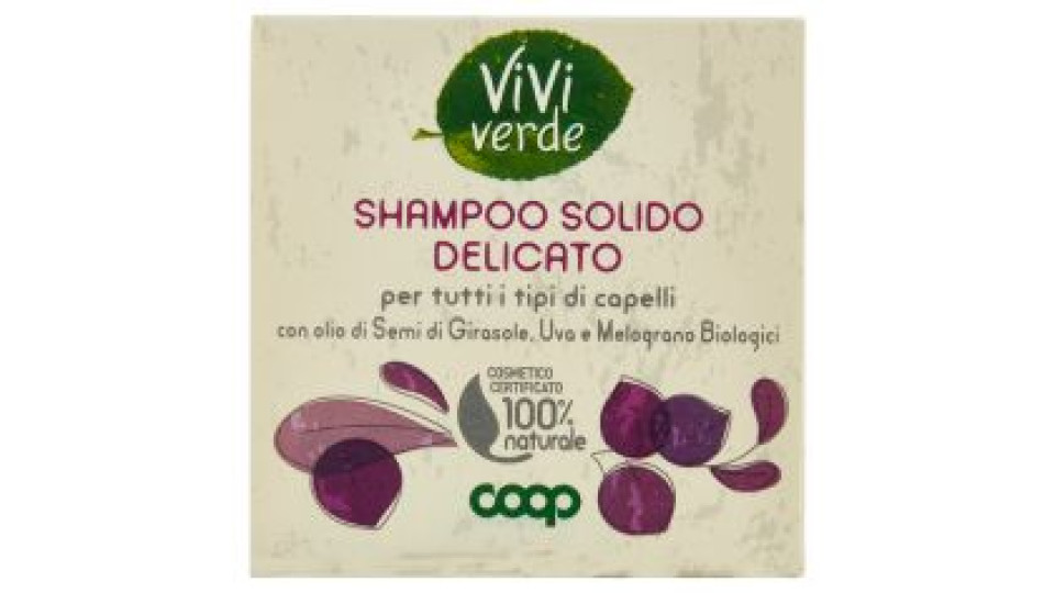 Shampoo Solido Delicato Per Tutti I Tipi Di Capelli 60 G