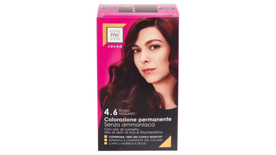 Color Colorazione Permanente Senza Ammoniaca 4.6 Rosso Mogano