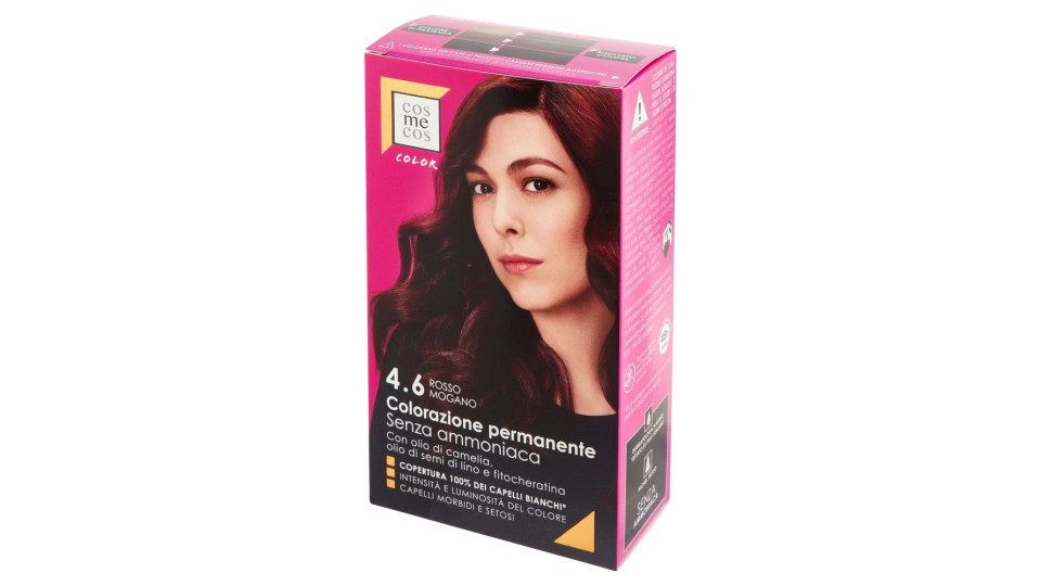 Color Colorazione Permanente Senza Ammoniaca 4.6 Rosso Mogano
