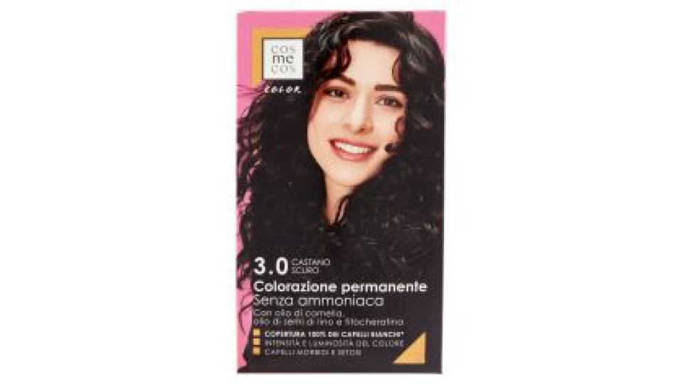Color Colorazione Permanente Senza Ammoniaca 3.0 Castano Scuro